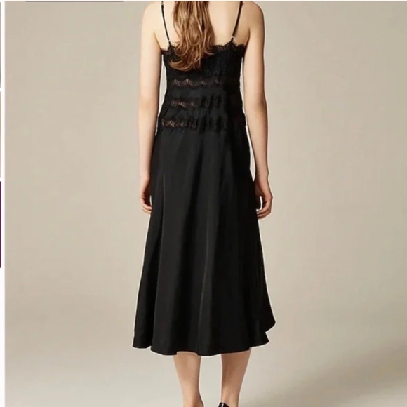 J. Crew Collection Lace Slip Dress,  Black,  Sz. 4.  **NWT** - Picture 3 of 14
